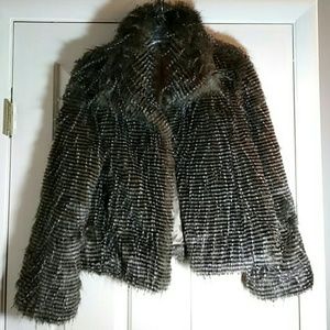 NWT Trina Turk Faux Fur Coat Med